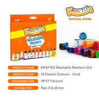 kraftee 12ct washable markers 03