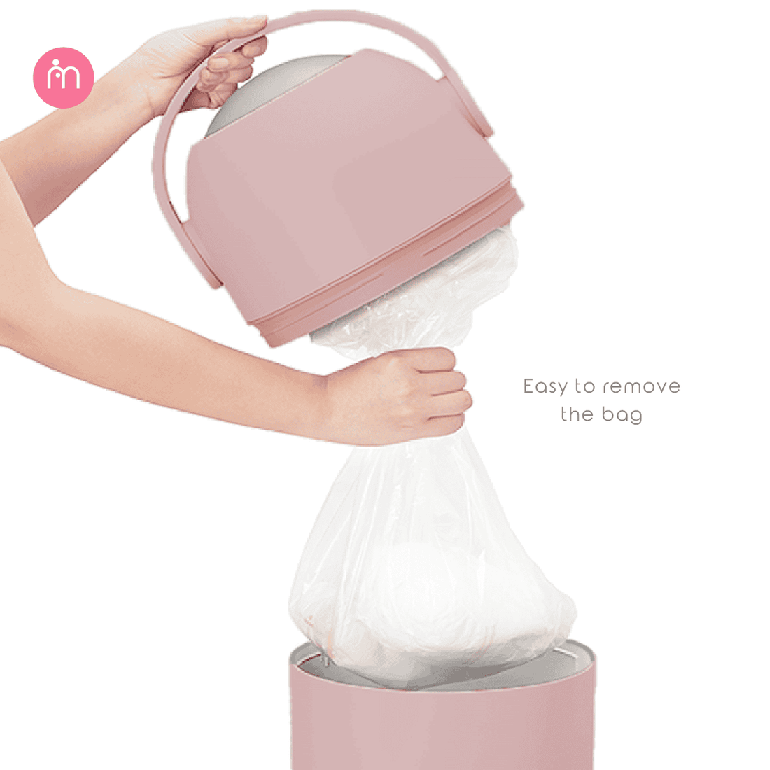 momama odour free nappy bin (pigeon blue) (copy)
