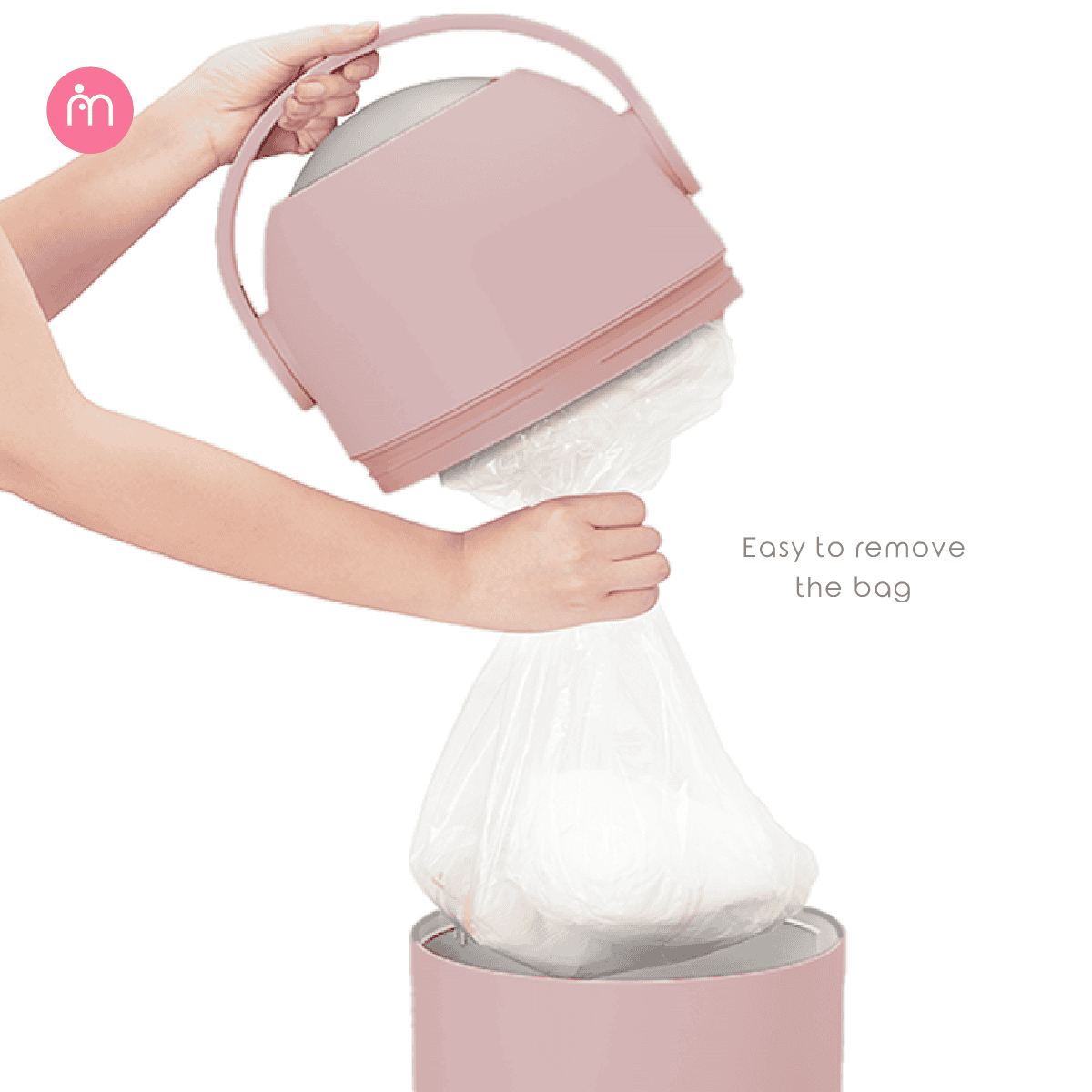 momama odour free nappy bin (pigeon blue) (copy)