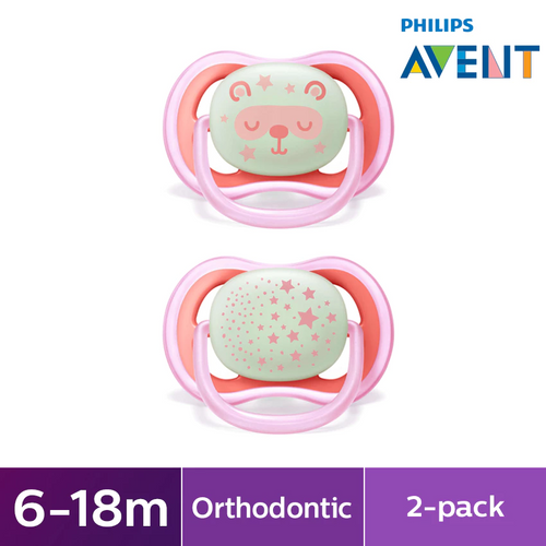 Philips Avent Soother Air 6-18M Girl X2