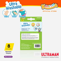 kraftee 8ct washable crayons – ultraman taiga