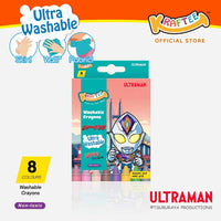 kraftee 8ct washable crayons – ultraman decker