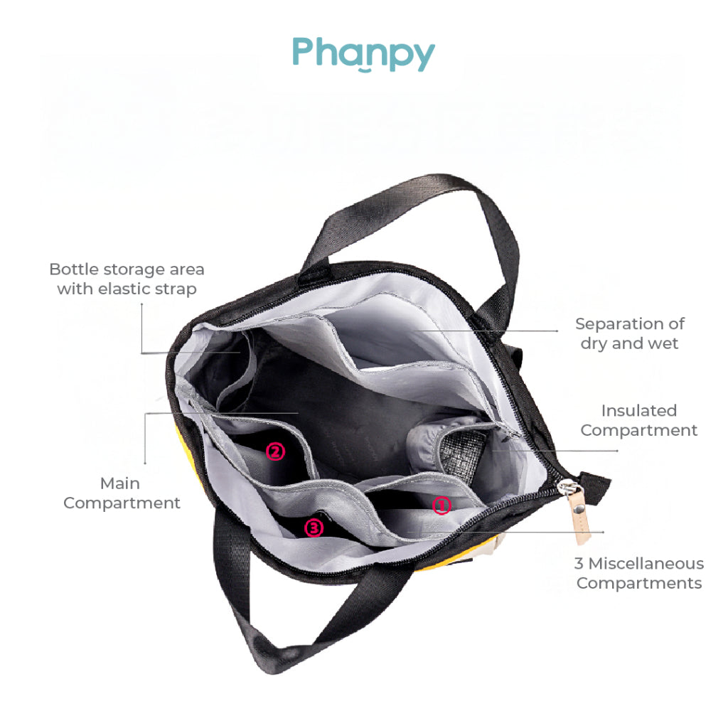 Phanpy Yiyan Backpack Mom Bag - Blue Upgrade (Plus Type)