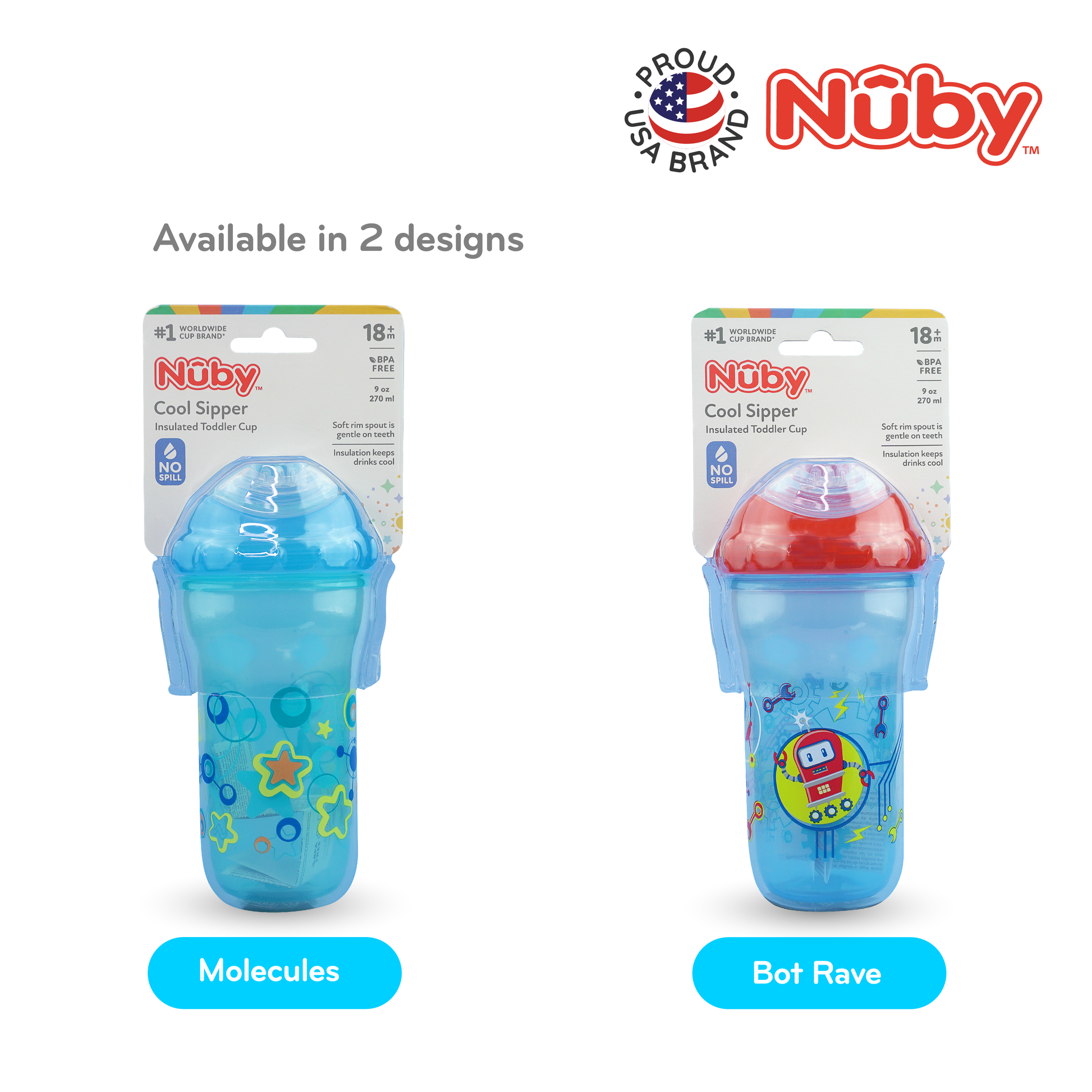 nuby tritan spout cup with handles 8oz/240ml (copy)