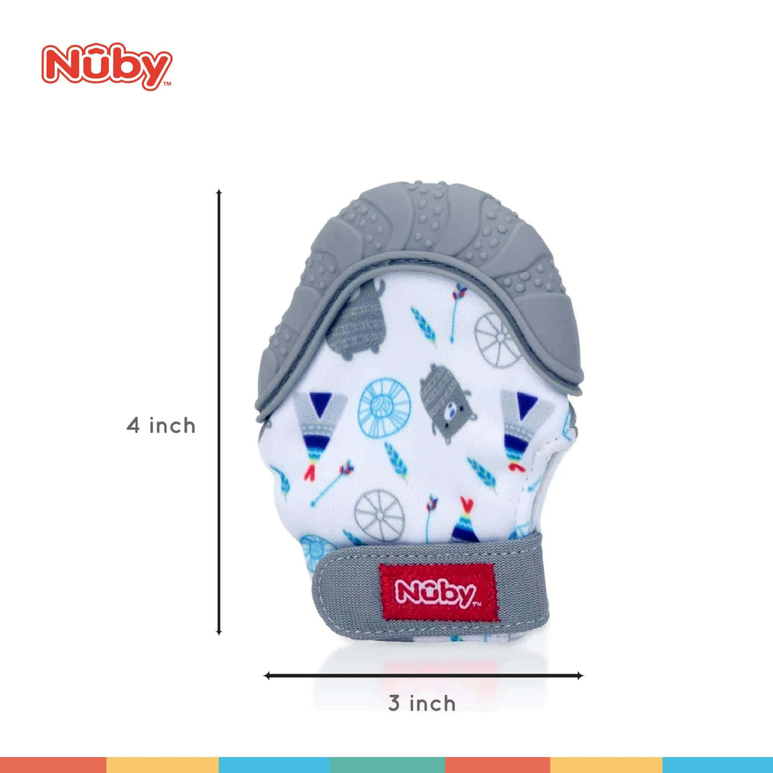 nuby teething mittens silicone teether (elephant design) (copy)