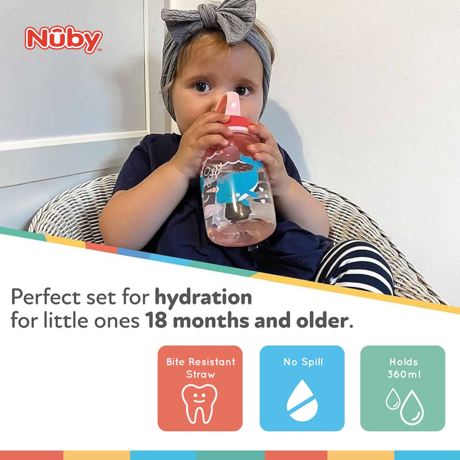 nuby insulated cup wt new sipper top 1pk 9oz/260ml (copy)