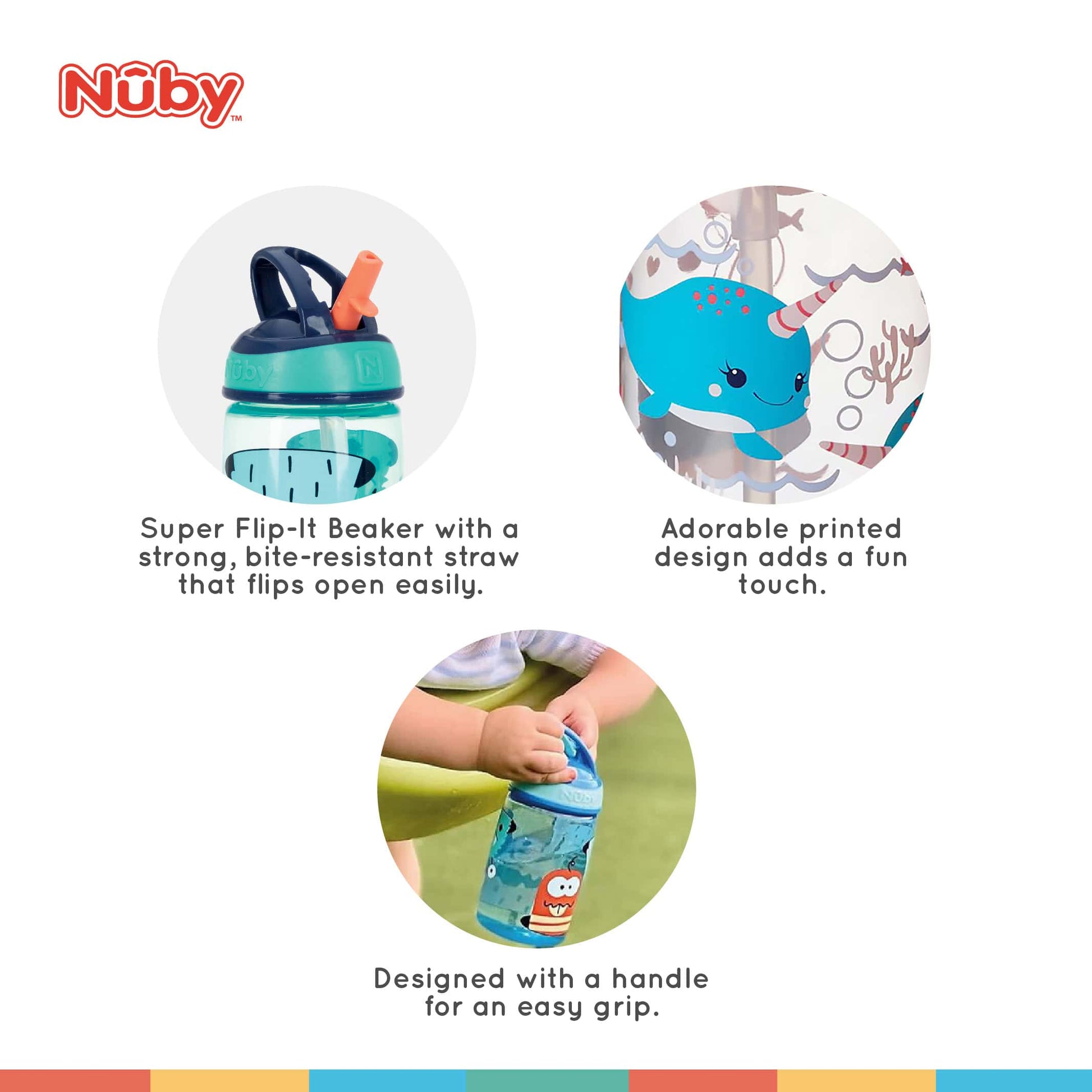 nuby insulated cup wt new sipper top 1pk 9oz/260ml (copy)
