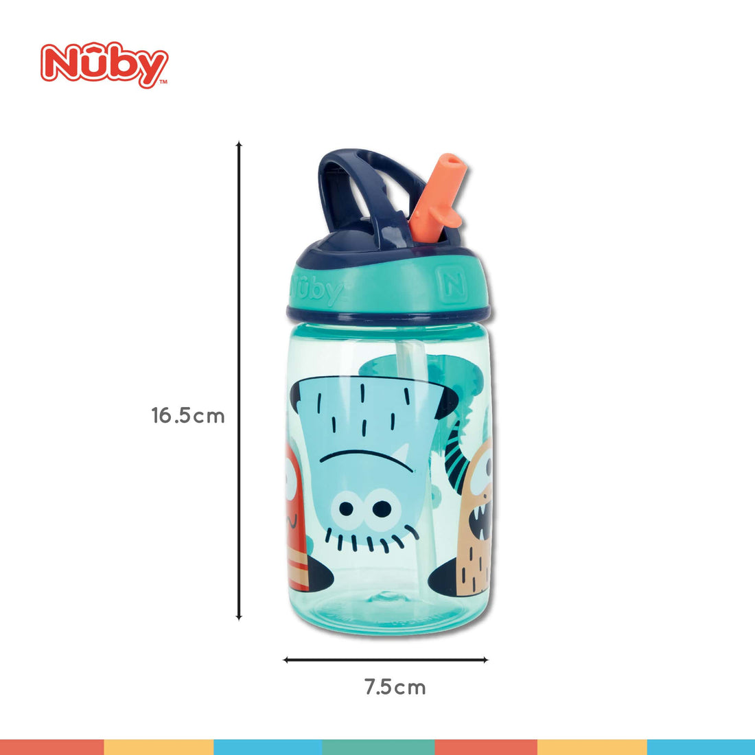 nuby e commerce new bm89052 flip it freestyle hard straw flip it on the go cup 06