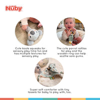 wrist grip toy teething mitten (koala design) (copy)