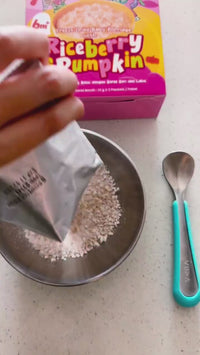 Hanya Freeze-Dried Baby Porridge with Riceberry & Pumpkin(3 packets x 14g)