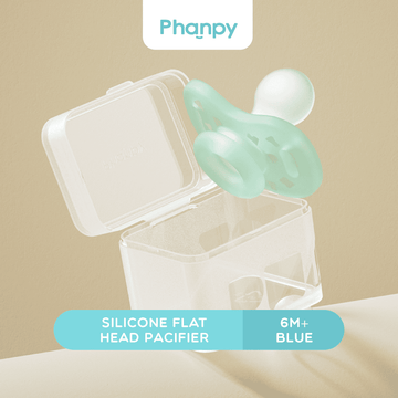 py712121 py silicone flat head pacifier 6mblue01