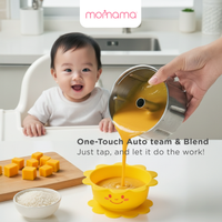 Momama® MiniMix 4-in-1 Baby Food Processor 宝宝辅食机 | Masak Bubur Bayi | Senang Mudah Cepat 4合1蒸煮搅拌加热解冻宝宝辅食机