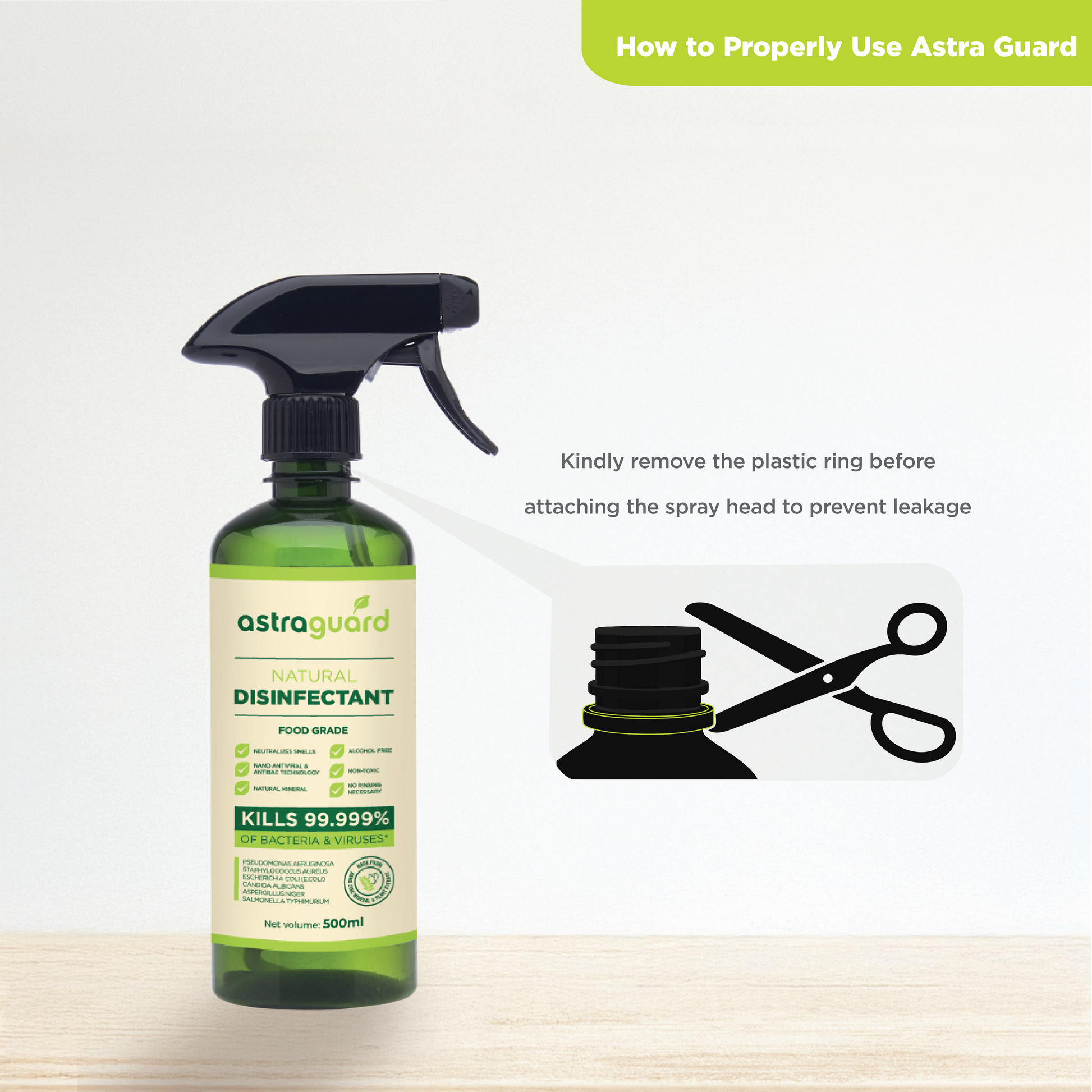 Astra Guard Natural Disinfectant 500ml Buy 3 Free 9