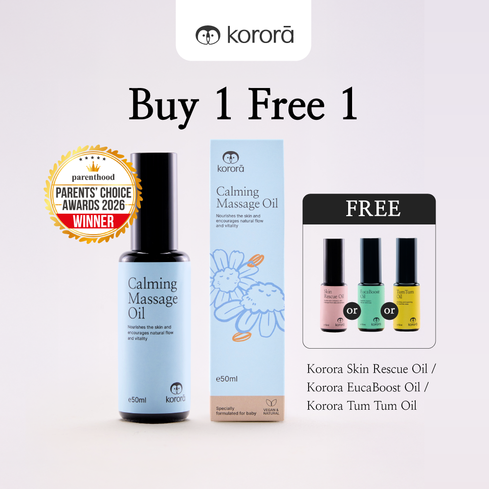 Korora Calming Massage Oil 50ml | Calm & Soothing for Sensitive Skin | Minyak Urut Bayi Menenangkan | 婴儿舒缓安睡按摩油