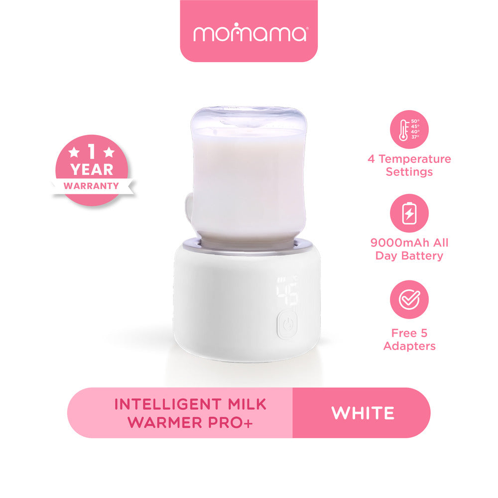 Momama Intelligent Milk Warmer PRO+  Long-Lasting Battery | Fast Heating | Rechargeable | 4 Temperature Settings - Astra Family