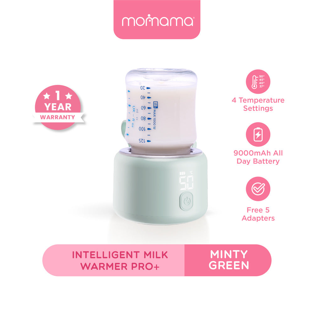 Momama Intelligent Milk Warmer PRO+  Long-Lasting Battery | Fast Heating | Rechargeable | 4 Temperature Settings - Astra Family