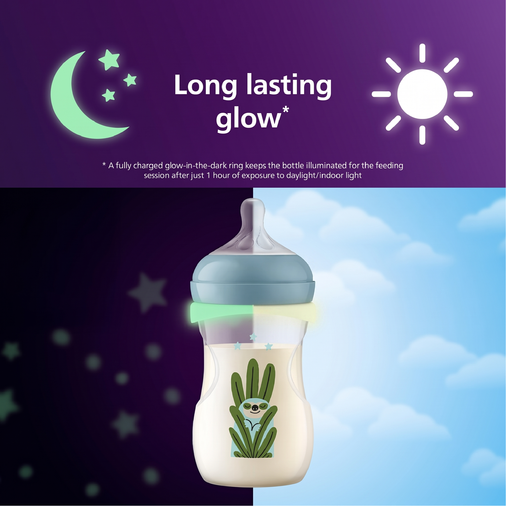 Philips Avent Natural Response Nighttime Baby Bottle 260ML/9OZ