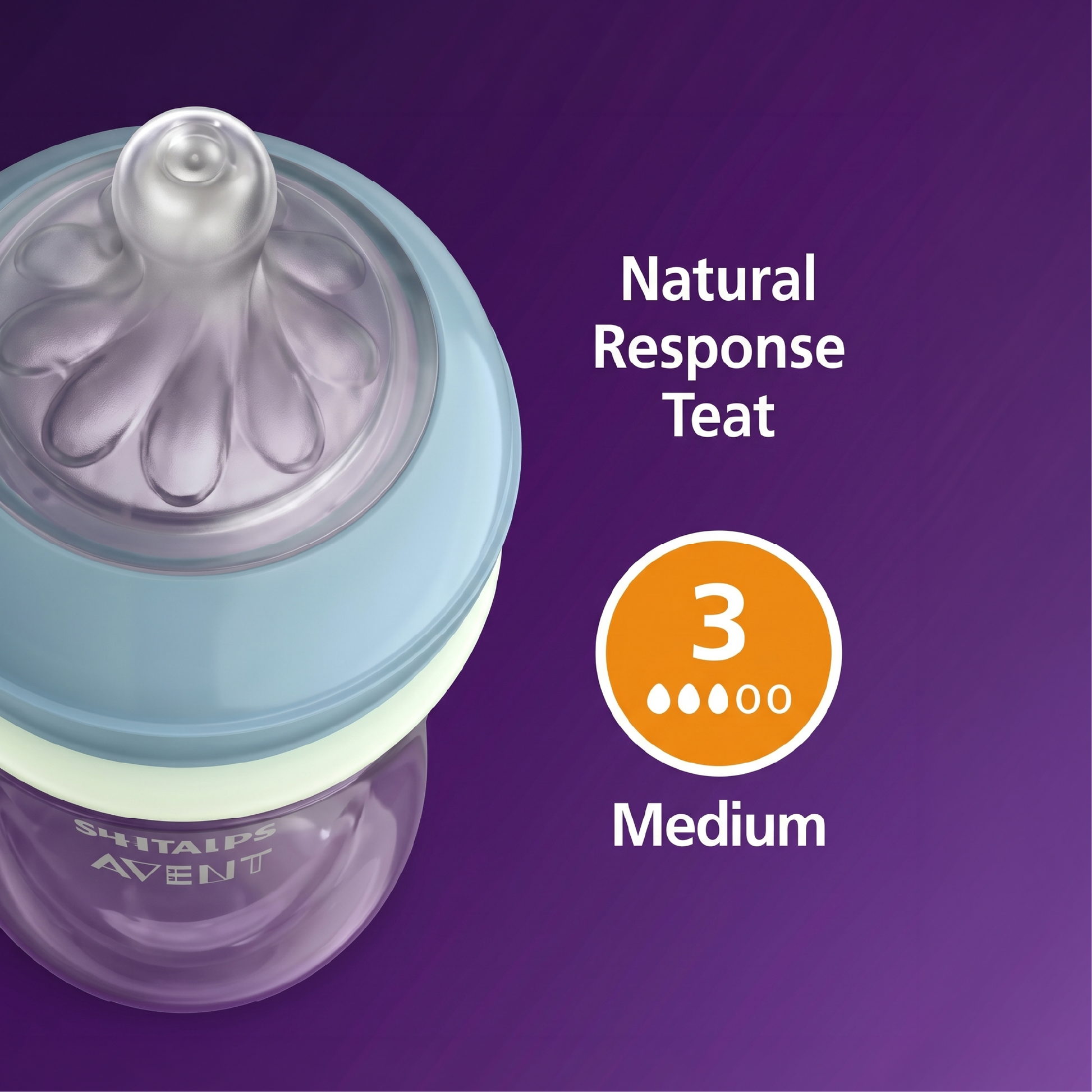Philips Avent Natural Response Nighttime Baby Bottle 260ML/9OZ