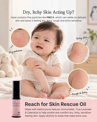 Korora Baby Haze SOS Kit | EucaBoost Oil + Skin Rescue Oil for Stuffy Nose & Dry, Itchy Skin