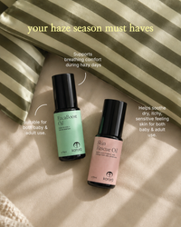 Korora Baby Haze SOS Kit | EucaBoost Oil + Skin Rescue Oil for Stuffy Nose & Dry, Itchy Skin