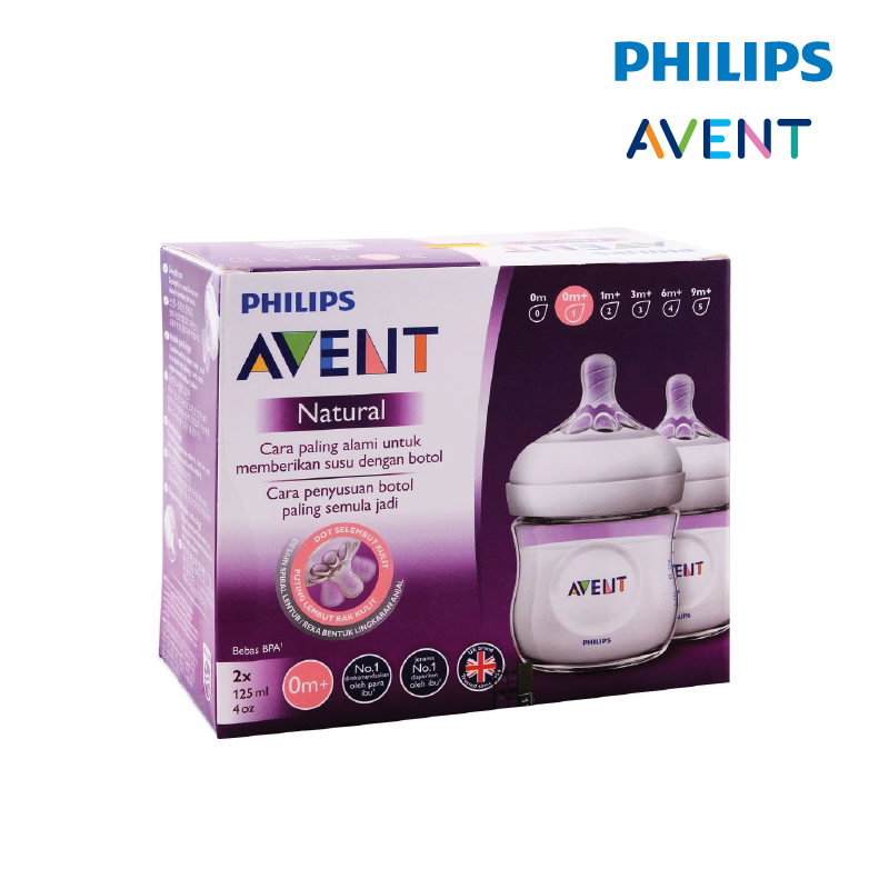 Astra Family The Philips Avent Natural Bottle 4OZ/125ML - Natural 2.0 (Twin Pack) set includes the Philips Avent Natural Bottle 4OZ/125ML - Natural 2.0 (Twin Pack).