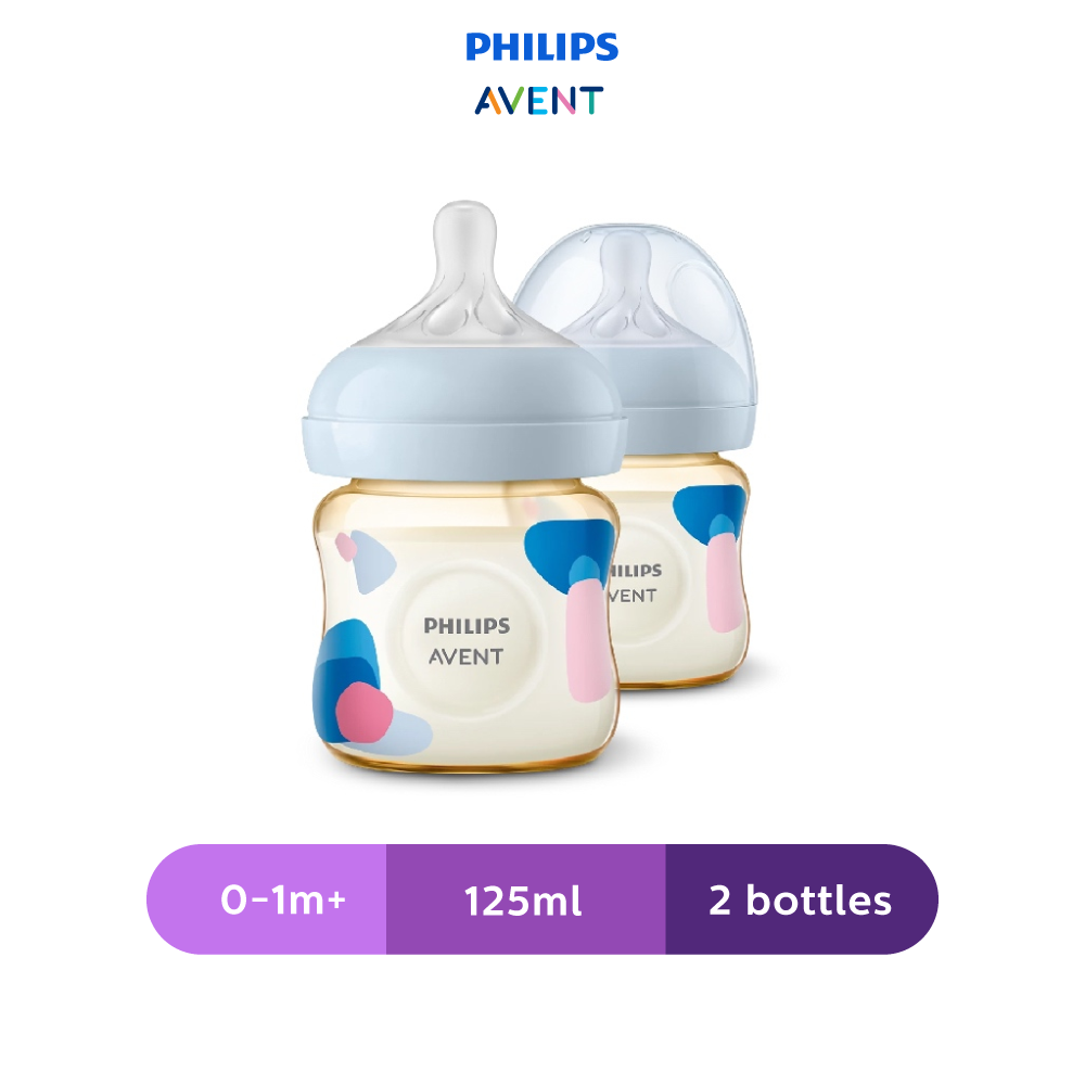 Philips Avent Natural Response Bottle PPSU, 4Oz/125Ml, 0M+, Twin Pack