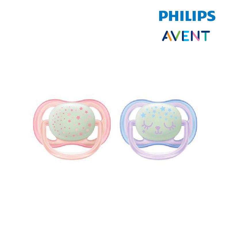 Philips Avent Soother Air Night Time Girl 0-6M