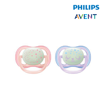 Philips Avent Soother Air Night Time Girl 0-6M