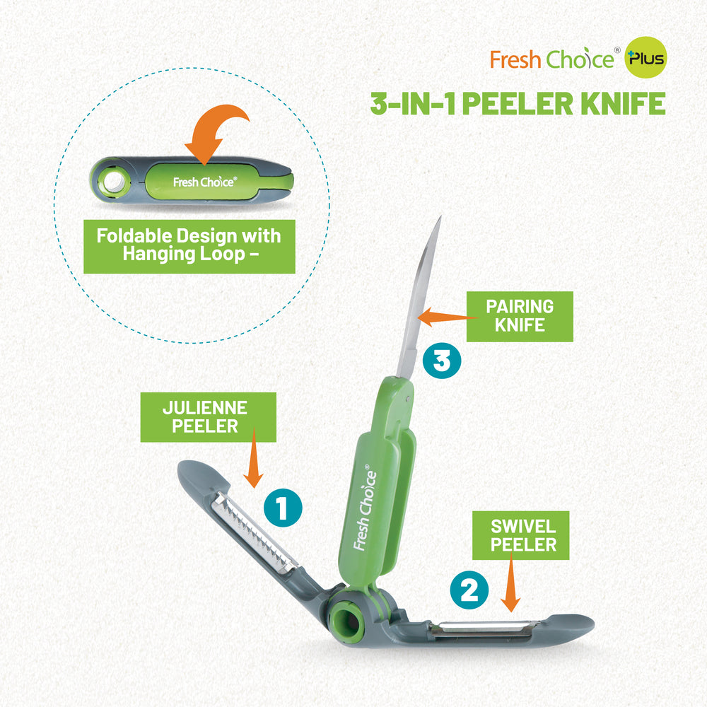 Fresh Choice 3 in 1 Peeler Knife