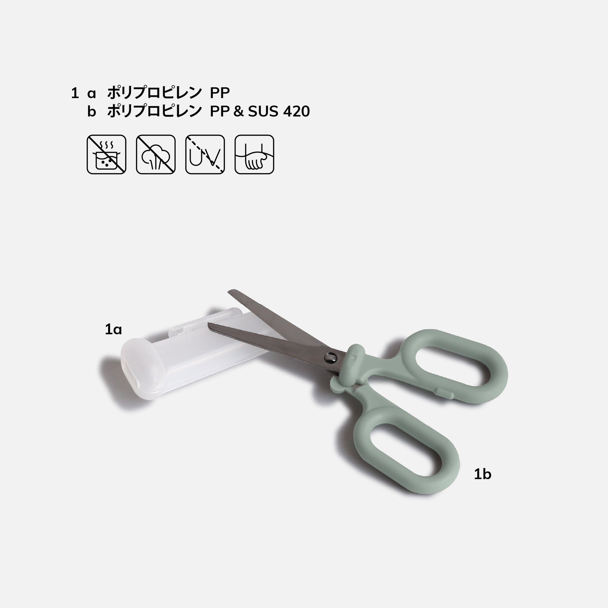 Meroware Eddie Food Scissors- Sage