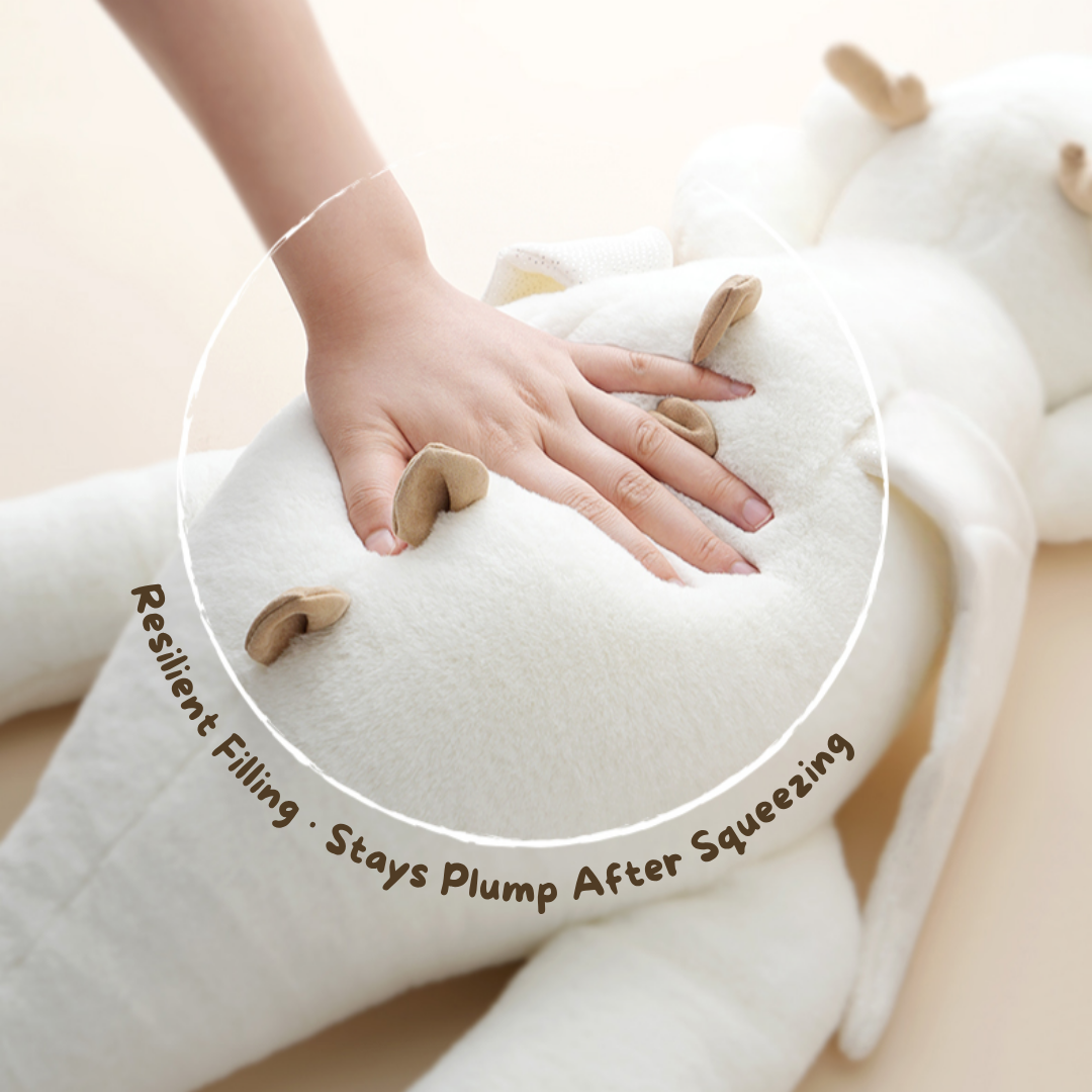 Suamoon Lie Prone Dinosaur White