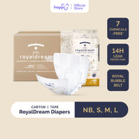 [CARTON] Hoppi RoyalDream Baby Diaper Tape X4 - Astra Family