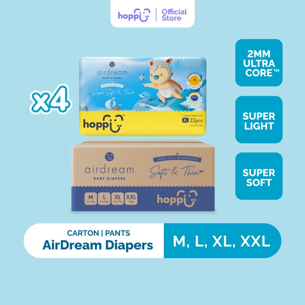 [CARTON] Hoppi AirDream Baby Diaper Pants