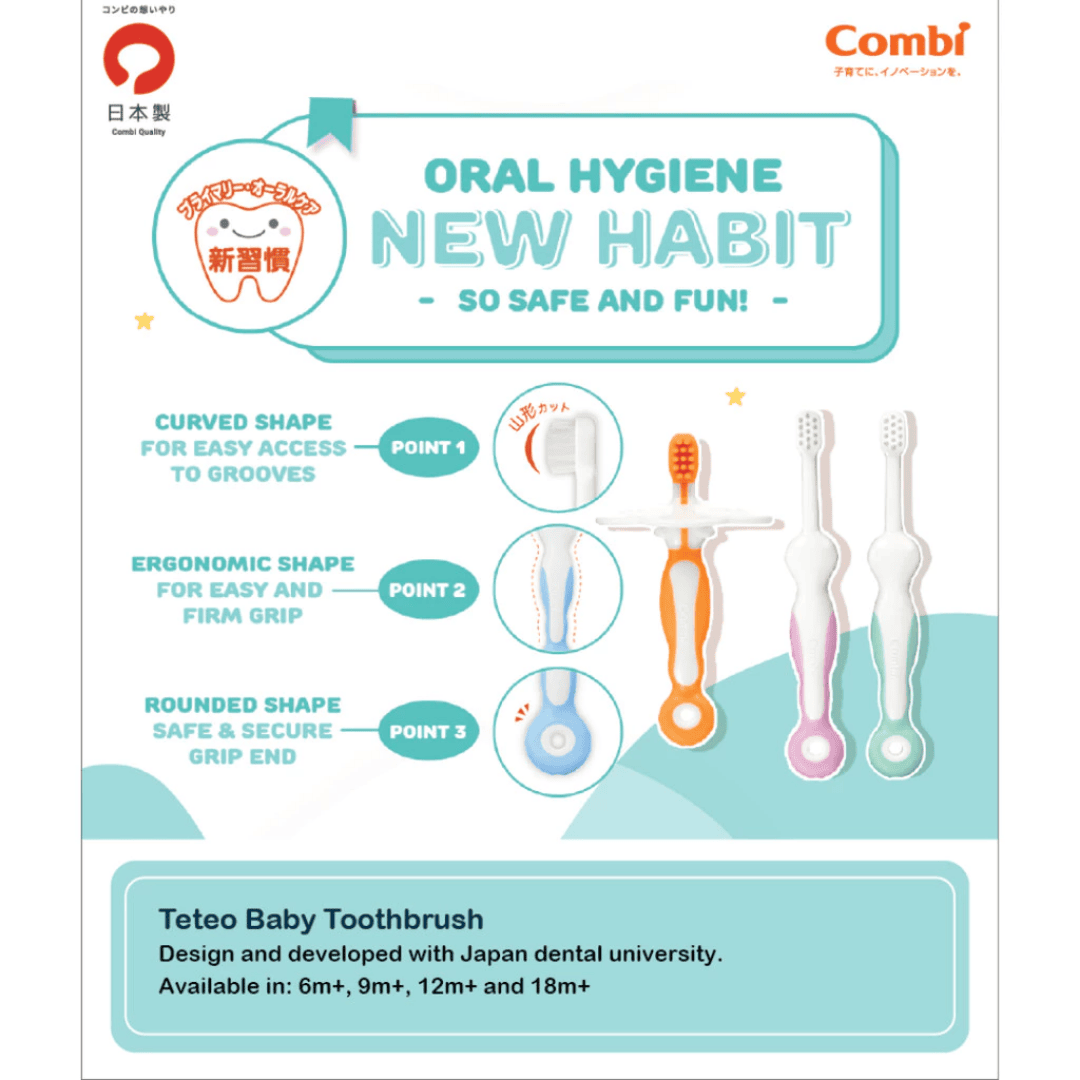 COMBI TETEO BABY TOOTHBRUSH STEP 4 (BLUE) #118463