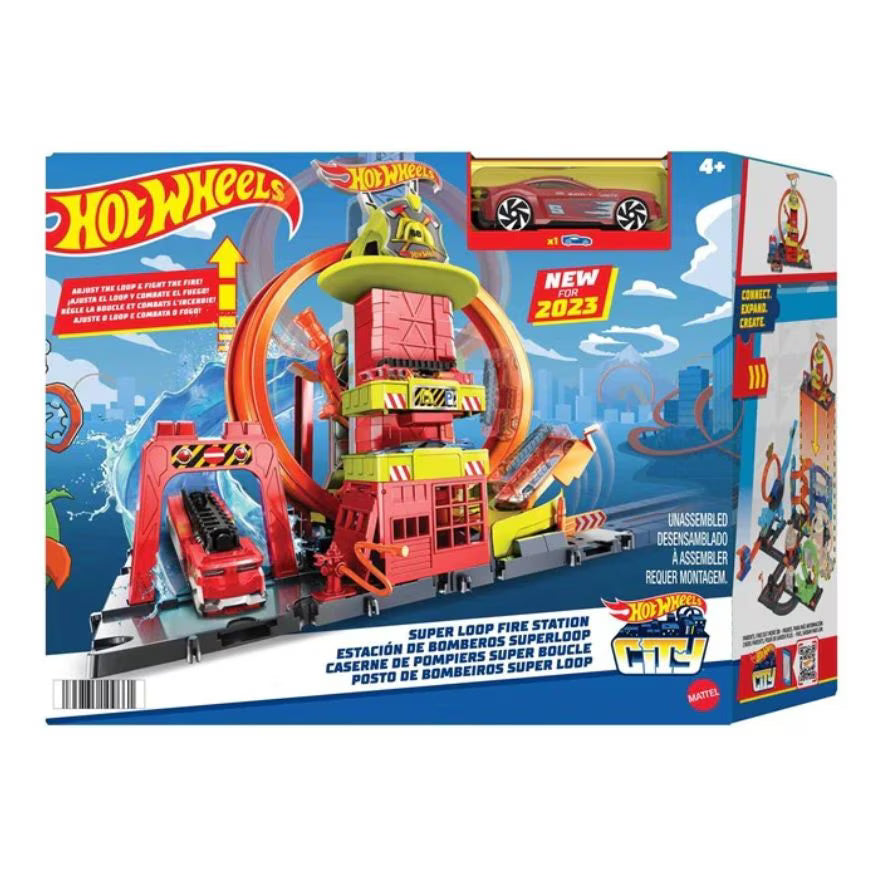 Fisher-Price Hot Wheels City Super Fire Station Trackset