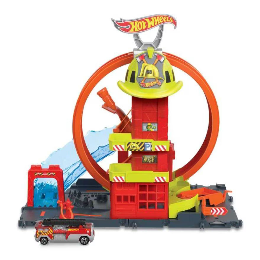 Fisher-Price Hot Wheels City Super Fire Station Trackset
