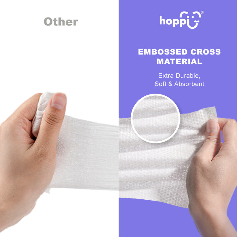 Hoppi 80 Sheets 3-In-1 Bundle Pack Antibacterial Wet Wipes