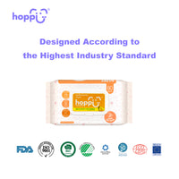 Hoppi 80 Sheets 3-In-1 Bundle Pack Antibacterial Wet Wipes