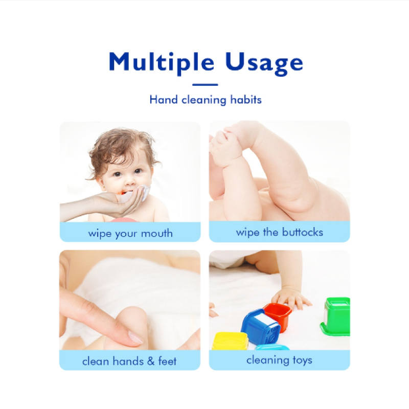 Hoppi 20 Sheets 5-in-1 Bundle Pack Premium Baby Glacier Wet Wipes - Astra Family