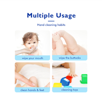 Hoppi 20 Sheets 5-in-1 Bundle Pack Premium Baby Glacier Wet Wipes - Astra Family