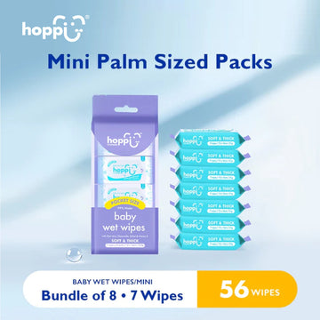 Hoppi 7 Sheets 8-in-1 Bundle Pack Baby Wet Wipes - Astra Family