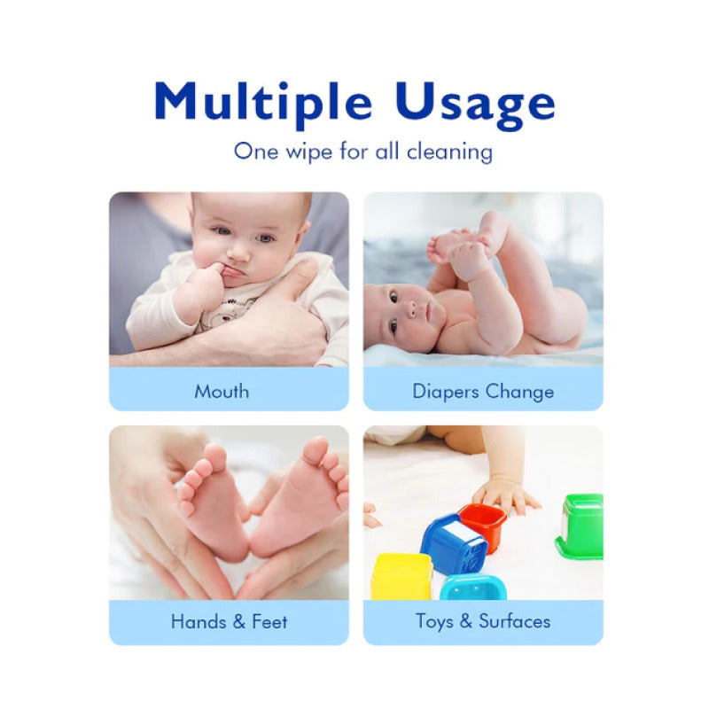 Hoppi 7 Sheets 8-in-1 Bundle Pack Baby Wet Wipes - Astra Family