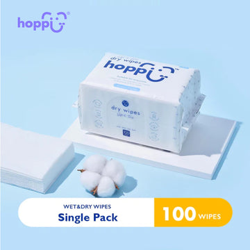 Hoppi 100 sheets single pack Dry Wipes