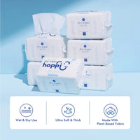 Hoppi 100 sheets single pack Dry Wipes