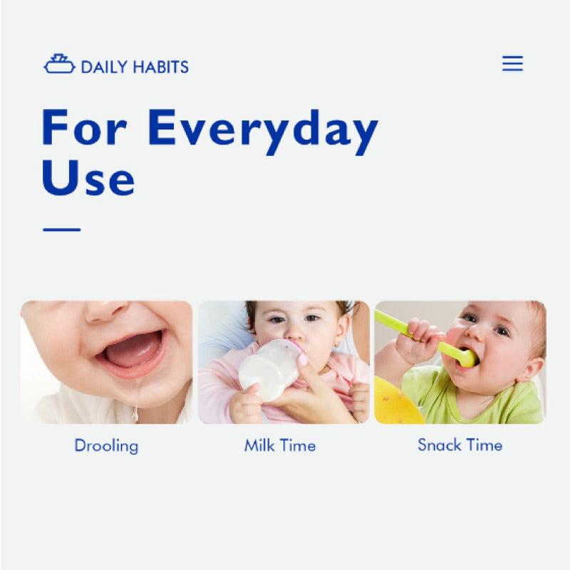 Hoppi Baby Pure Cotton Bib 2pieces/set