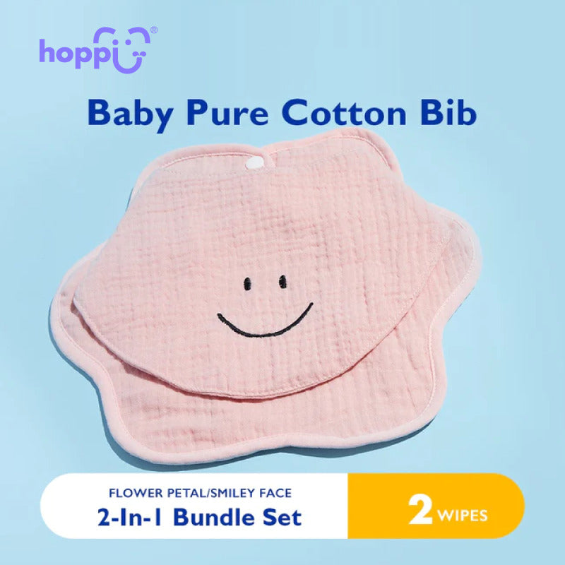 Hoppi Baby Pure Cotton Bib 2pieces/set