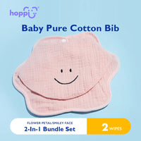 Hoppi Baby Pure Cotton Bib 2pieces/set