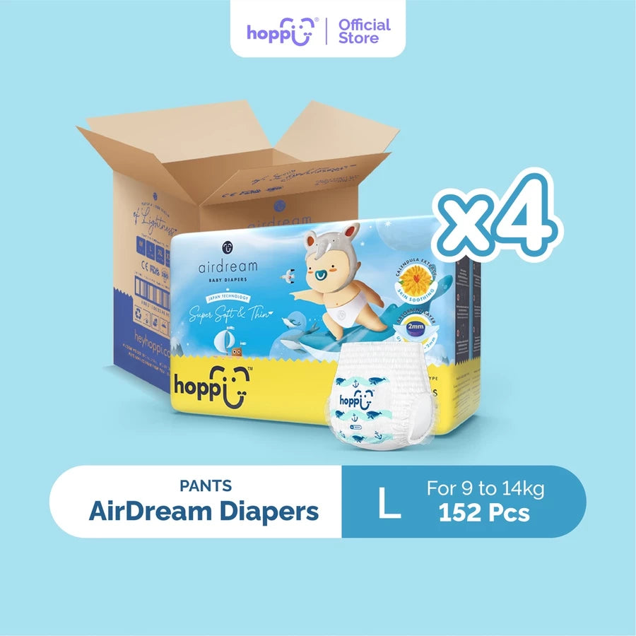 [CARTON] Hoppi AirDream Baby Diaper Pants