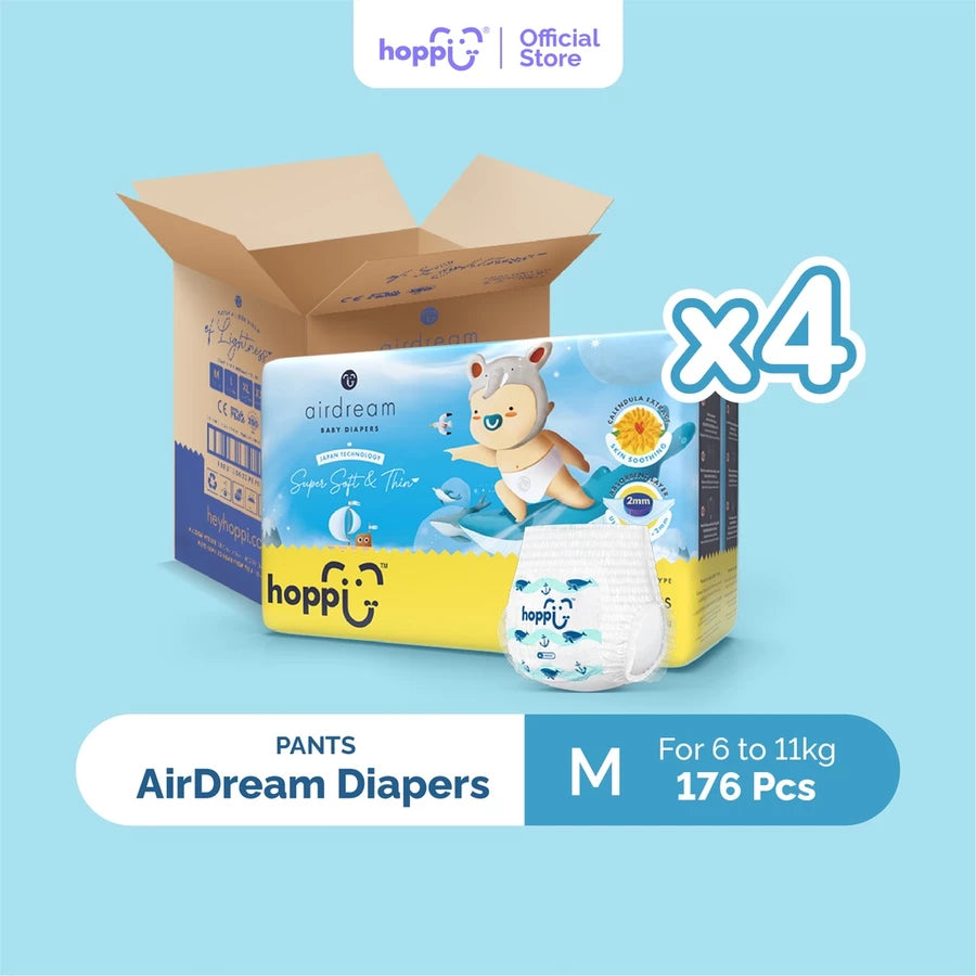 [CARTON] Hoppi AirDream Baby Diaper Pants
