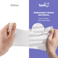 Astra Family A hand holding a piece of paper with the words'hopi' embossed cross material.